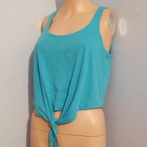 🩶VS PINK FRONT TIE TANK TOP XSMALL